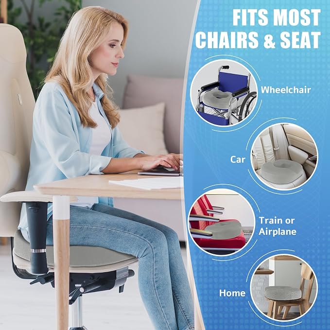 BlissTrends Donut Pillow Seat Cushion, Chair Cushions - Image 6