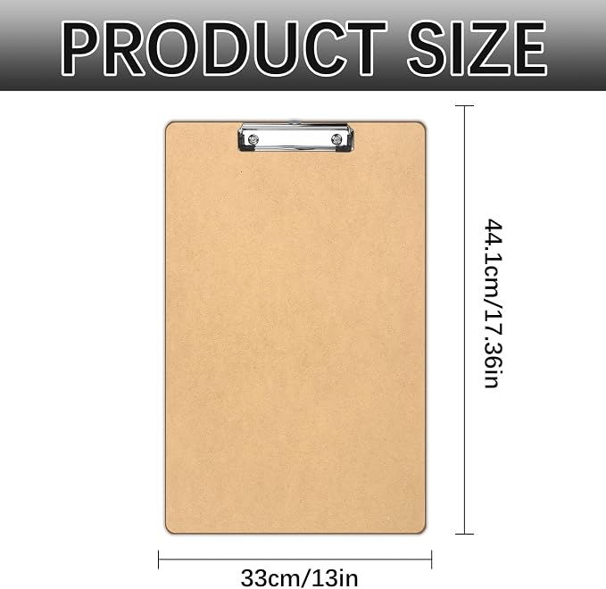 6 PCS Extra Large 11x17 Clipboard, Wood Cleats - Image 2