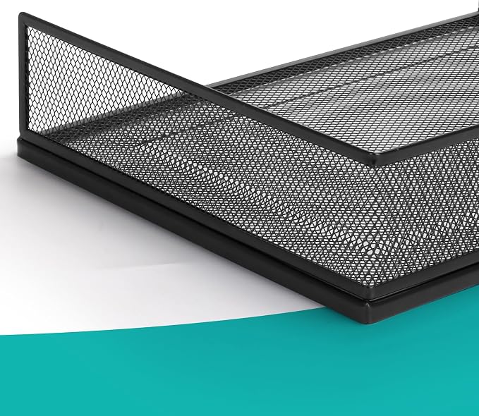 Wire Mesh Letter Trays Paper Tray Desk File Organizer, 2 Pack Stackable Metal - Image 6