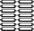 60pcs Metal Label Holder, File Drawer Label Frames Holder, Screw Cabinet by suiwotin