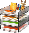 FANXIYQ 4-Tier Acrylic Paper Tray Organizer, A4 Paper, Books & Office Supplies by FANXIYQ