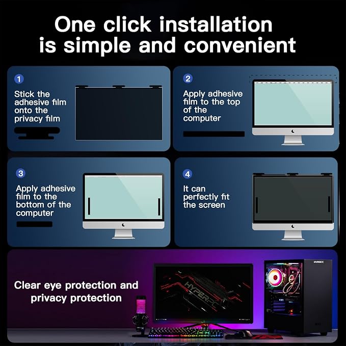 24 Inch Magnetic Hanging Computer Privacy Screen - Image 7