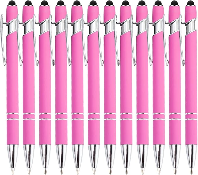 PASISIBICK 12 Pieces Pink Ballpoint Pen by PASISIBICK