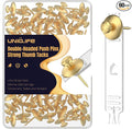 Uniclife 60 Pcs Double Headed Picture Hanging Nails, Picture Hangers, Push Pins by UnicLife