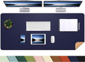 AFIING Leather Desk Pad Protector, Large Desk Mat by AFIING