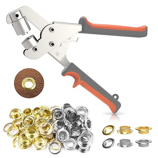 Grommet Kit NEU MASTER, Grommet Tool Kit 3/8 Inch Grommets Eyelet Plier Set by NEUMASTER