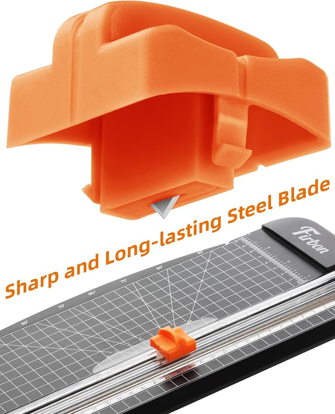 Firbon 2Pcs Refill Blades for A4 A5 Paper Cutter, Spring-Loaded Safeguard - Image 2