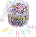Color6102ed Paper Clips Assorted Paperclips Vinyl Coated Clips by SUMAJU