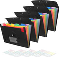 Accordian File Organizer 7 Pocket Expanding File Folder by RIEJIN