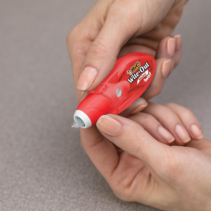 BIC Wite-Out Mini Twist Correction Tape, No Dry Time, Tear Resistant Tape - Image 6
