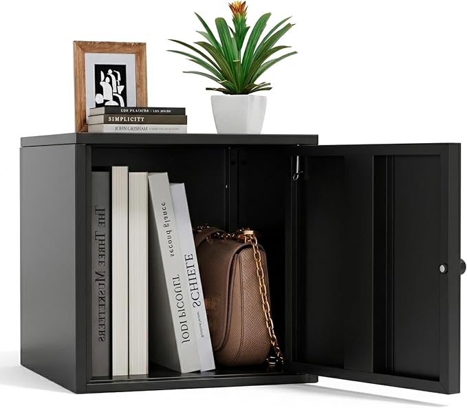 Cube Storage Organizer, Small Steel Cabinet by Unknown