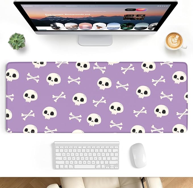 Desk Mat, Big Desk Pad, 31.5x11.8 Inches Extended Big Gaming Mouse Pad by stanploe