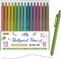 Shuttle Art Ballpoint Pens, 15 Pack Vintage Retractable Black Ink Ball Point by ShuttleArt