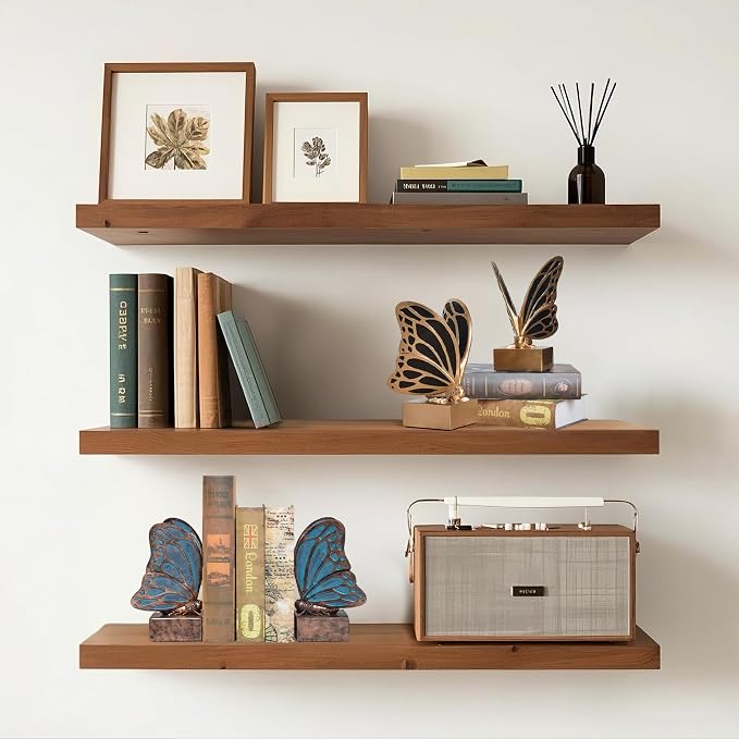 Vintage Brass Butterfly Bookends, Resin Book Ends - Image 8
