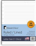 Eleven Discs Discbound Paper, Letter Size Ruled Sheets by ElevenDiscs