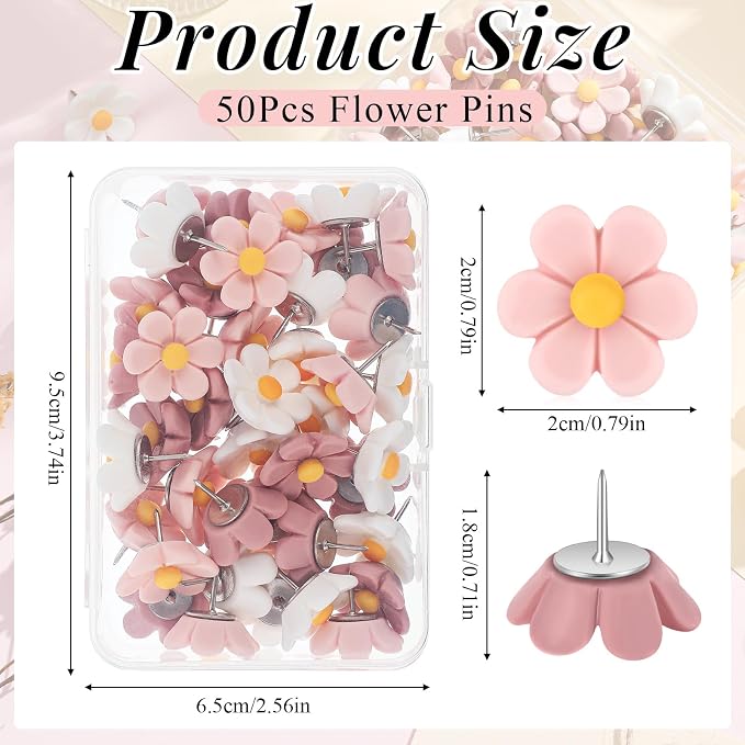 Dispowreath 50 Pcs Flower Push Pins - Image 2