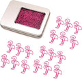 60 Pcs Flamingo Paper Clips, Flamingo Office Supplies Desk Accessories by NELJIBEHU