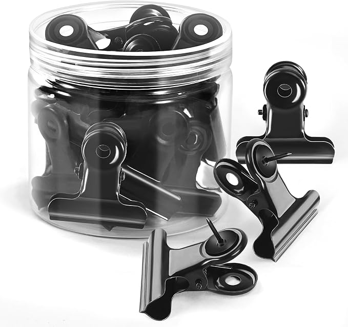 24Pack Push Pin Clip, Metal Pins by GOOLADA