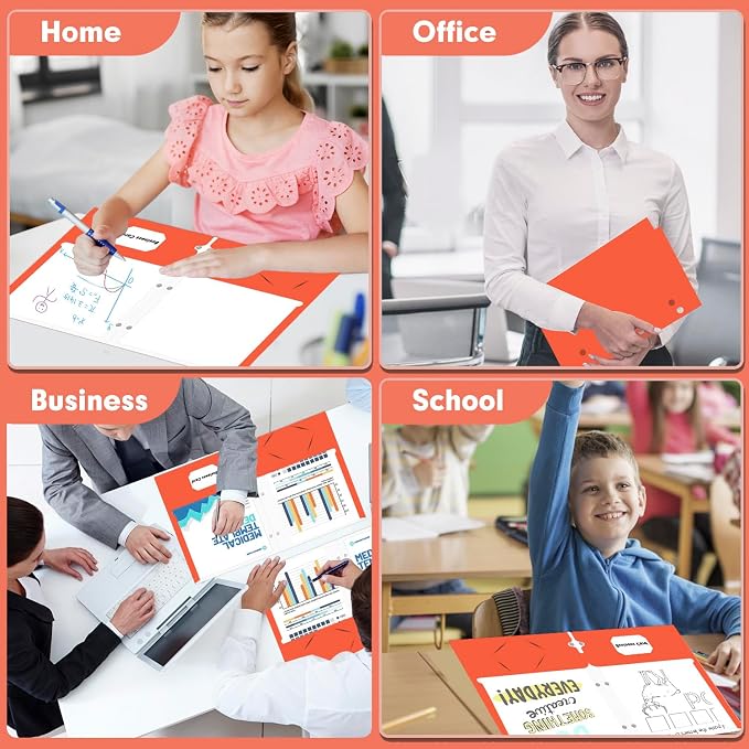 Two Pocket Portfolio Folders, PANDRI 60 Pack 3 Hole Punched 2 Pocket Folders - Image 7