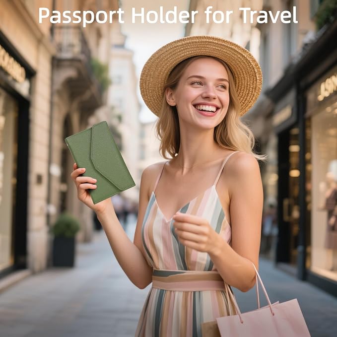 ZOPPEN Mulit-purpose Rfid Blocking Passport Holder Travel Wallet Passport and - Image 7