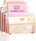 Mail Organizer Countertop with 5 Slot, Metal Mail Holder by Unknown