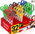 Scissors Bulk Set of 32-Pack, Right/Left Handed by BURVAGY