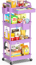 SUNALLY 4 Tier Rolling Cart Organizer by SUNALLY