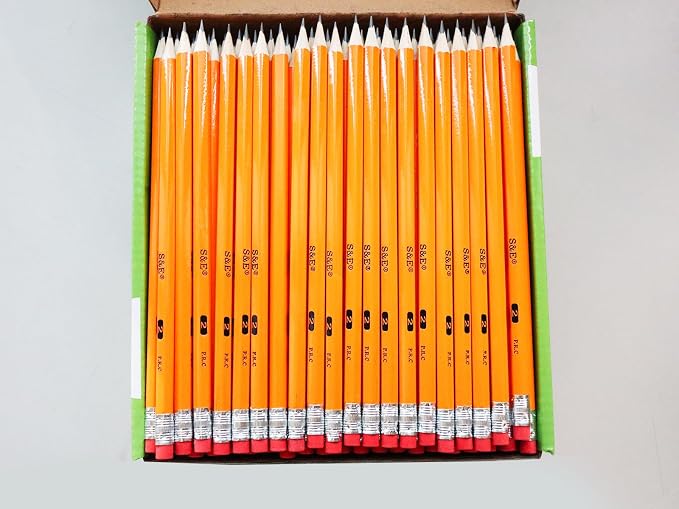 S & E TEACHER'S EDITION #2 Pencils, Pre-sharpened HB Lead Bulk Box – 200 Pack - Image 4