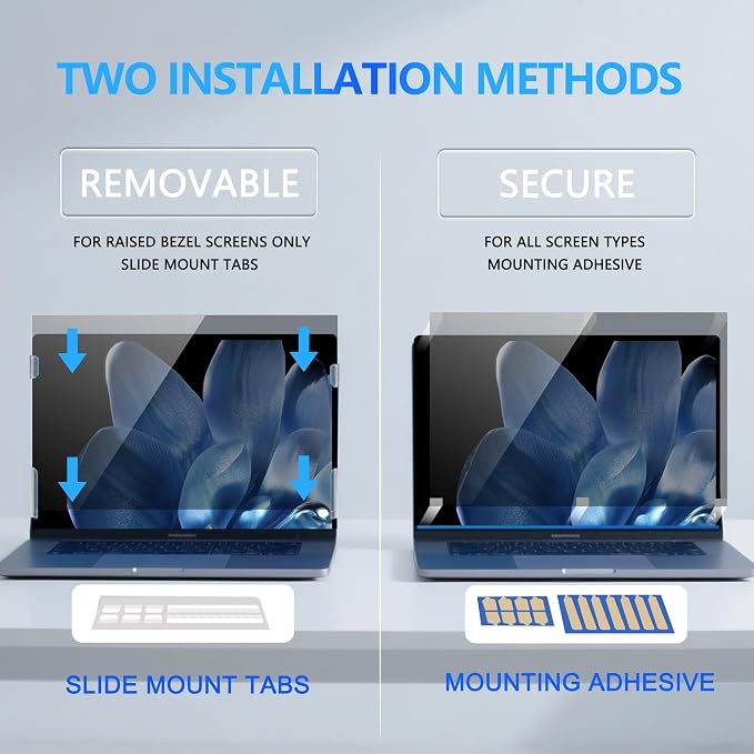 4-Way Laptop Privacy Screen Shield 14 Inch 16:10 Aspect, Removable 360° Privacy - Image 7