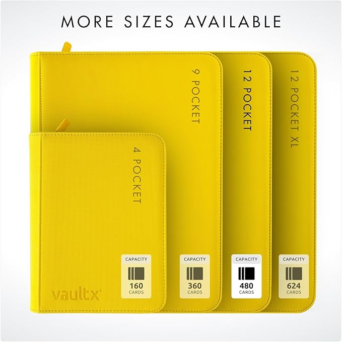 Vault X 12 Pocket Zip Binder, 480 Cards, Exo-Tec Material, 20 Side-Loading Pages - Image 7