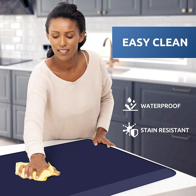 KitchenClouds Kitchen Mat Cushioned Anti Fatigue Rug 24"x70" Water Resistant - Image 3