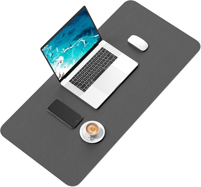 Hsurbtra Desk Pad, XL Extended Mouse Pad, Waterproof Desktop Blotter Protector - Image 2