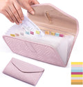 Fabric Bill Organizer with Pockets 10x6 Receipt Organizer by FRECOLSH