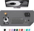 Desk Pad, 35.5" x 17" PU Leather Non-Slip Desk Mat Large Mouse Pad by Niniubye