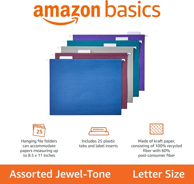 Amazon Basics Hanging File Folders - Image 2