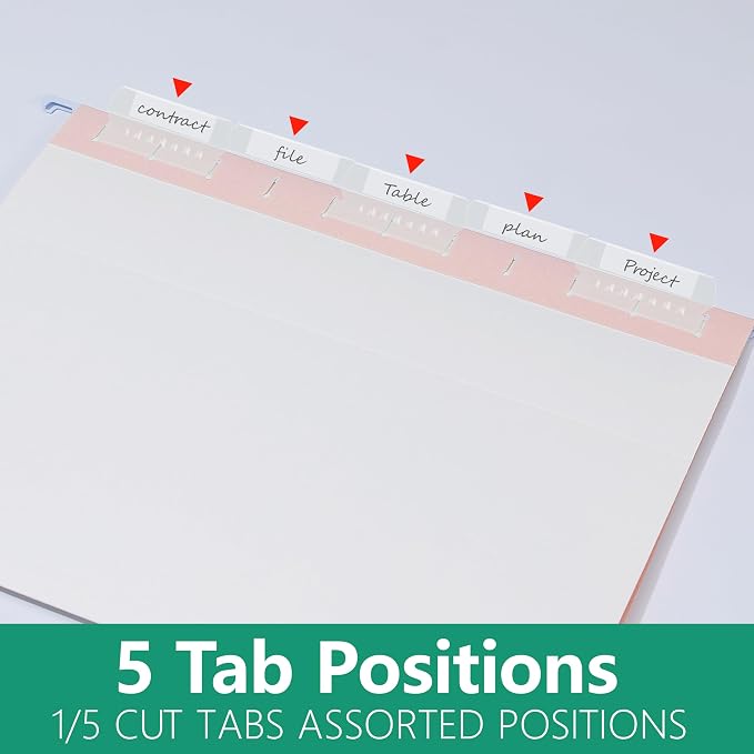 pmybupo Pink Hanging File Folders, 6 Pack Reinforced Hang Folders Letter Size - Image 3