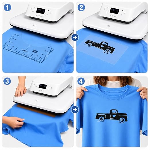 19Pcs Sublimation Accessories, Tshirt Ruler Guide Vinyl Alignment Tool - Image 9