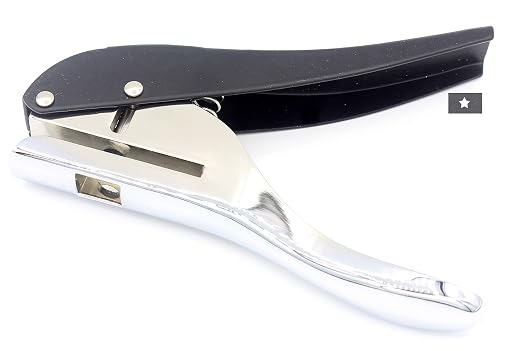 Hand-held 1/4 inch 6mm Star Shape Metal Silver Heavy Duty Single Hole Punch by Kucaa