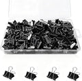 148Pcs Small Binder Clips Black, 0.75 in/19mm Mini Binder Paper Clips Office by Unknown