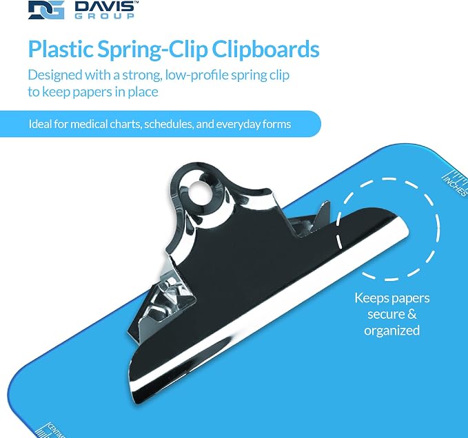 Pack of 6 Plastic Clipboards - Image 2