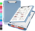 Sooez Clipboard with Storage, Clip Board 8.5 x 11 with Pen Holder, Plastic by Sooez