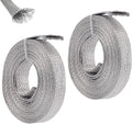 UNICRAFTALE 3/5 inch Wide Braided Sleeving Braid Stainless Steel Cable Wire by UNICRAFTALE