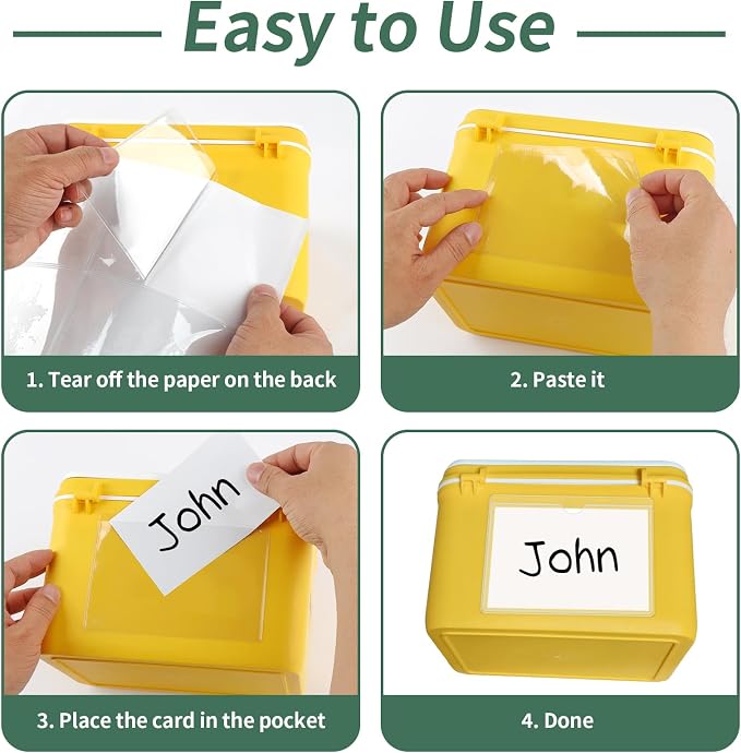 NIUBIER Storage Bin Labels, Index Card Holder - Image 7
