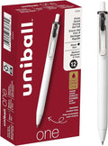 uniball one Retractable Gel Pens, Medium Point, 12 Pack by uni-ball