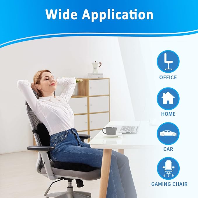 SAIREIDER Seat Cushion and Lumbar Support Pillow - Image 5