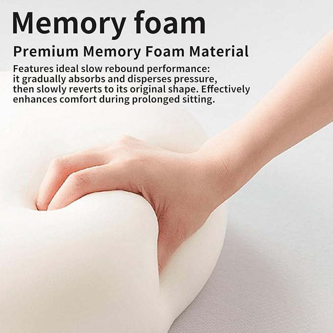 Memory Foam Lumbar Support Pillow, Back Support - Image 8