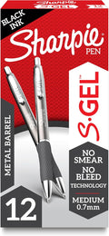 Sharpie S-Gel, Gel Pens, Sleek Metal Barrel, Medium Point by Unknown