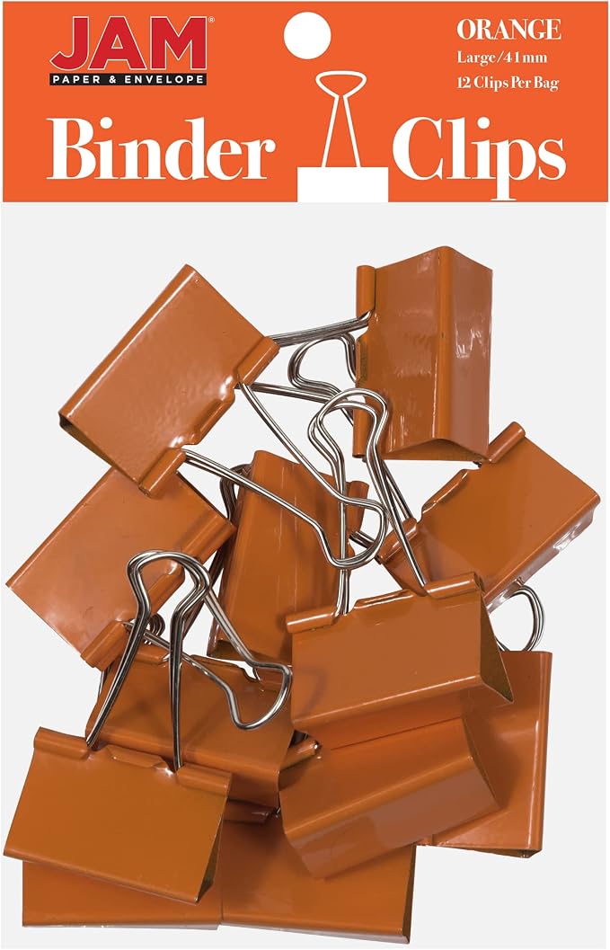 JAM PAPER Colorful Binder Clips by JAMPaper