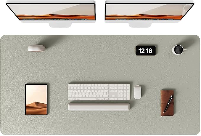YSAGi Leather Desk Pad Protector, Office Desk Mat, Large Mouse Pad, Non-Slip PU by YSAGi