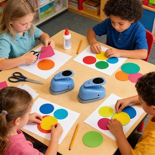 2‑Pcs Circle Hole Paper Punch Set, Puncher Cutting Diameter 3/4‑inch, 1‑inch | - Image 7